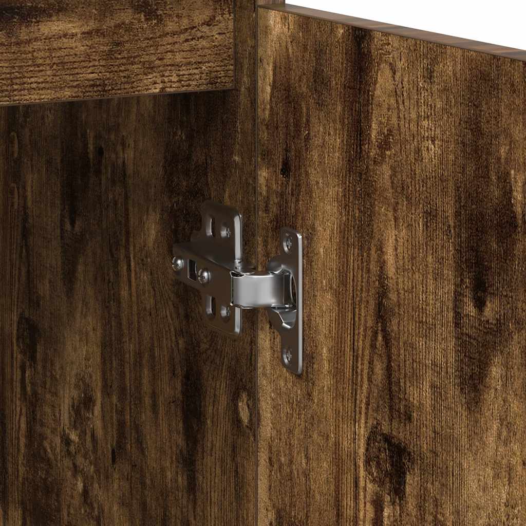 Credenza con Cassetto Rovere Fumo 71x35x84 cm in Truciolato - homemem39