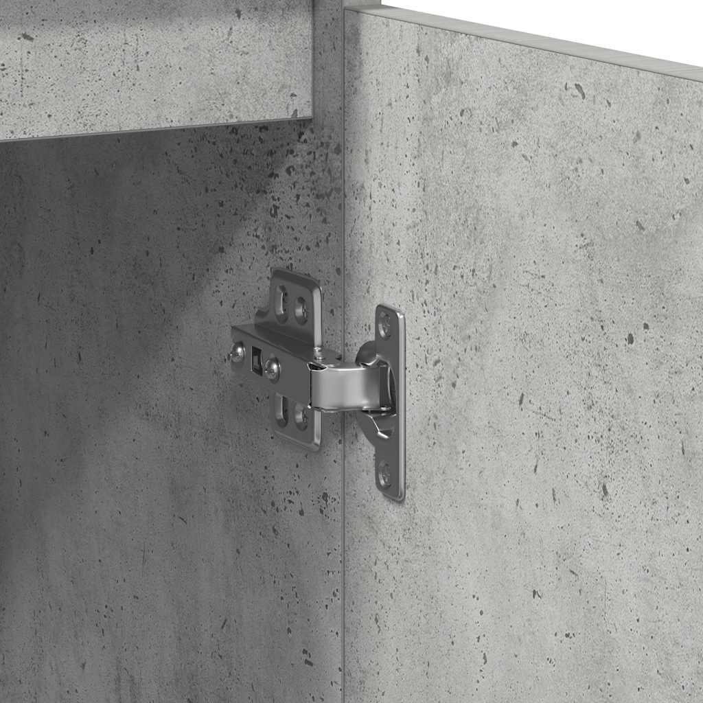 Credenza Grigio Cemento 29,5x34x76 cm in Legno Multistrato - homemem39