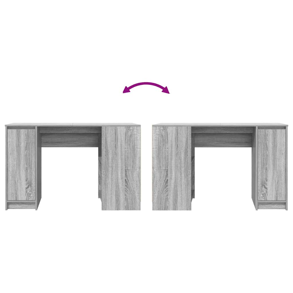 Scrivania Grigio Sonoma 120x42x76 cm in Legno Multistrato
