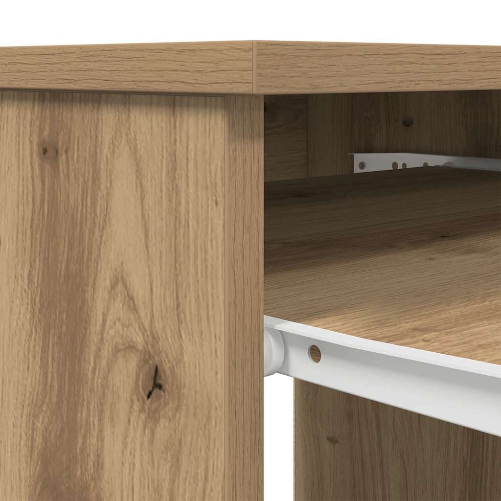 Scrivania Rovere Artigianale 86x49x76 cm in Legno Multistrato