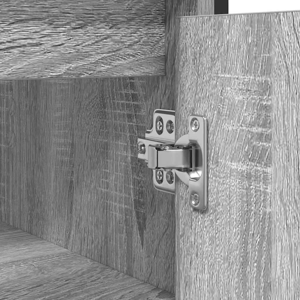 Mobile Lavabo da Bagno Grigio Sonoma 60x34,5x60 cm