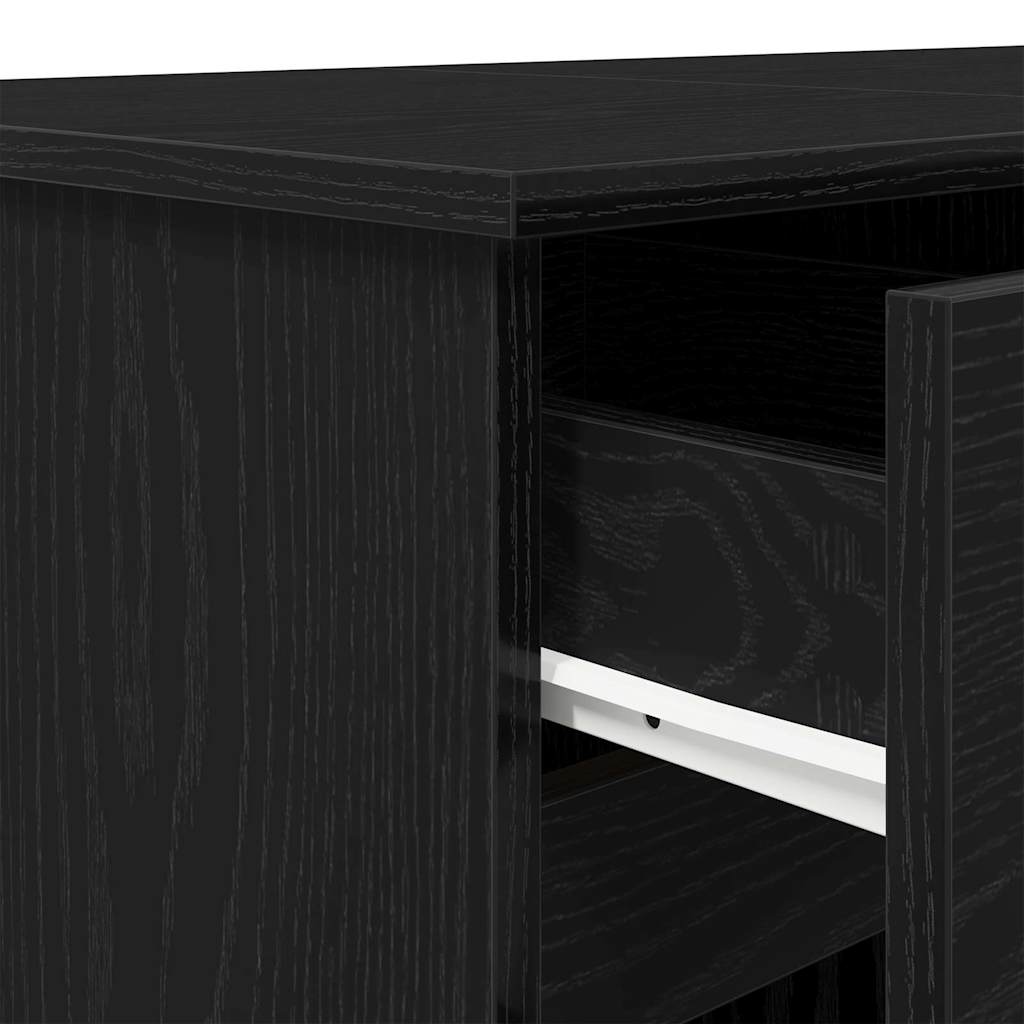 Scrivania Rovere nero Legno ingegnerizzato 140 x 49 x 76 cm