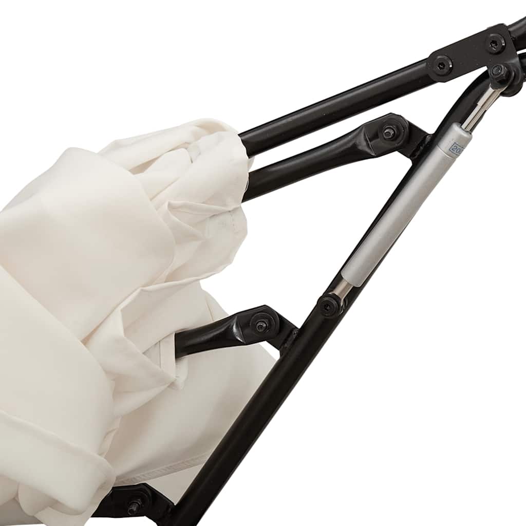 Lettino Prendisole Esterno Tetto e Cuscini in Polyrattan