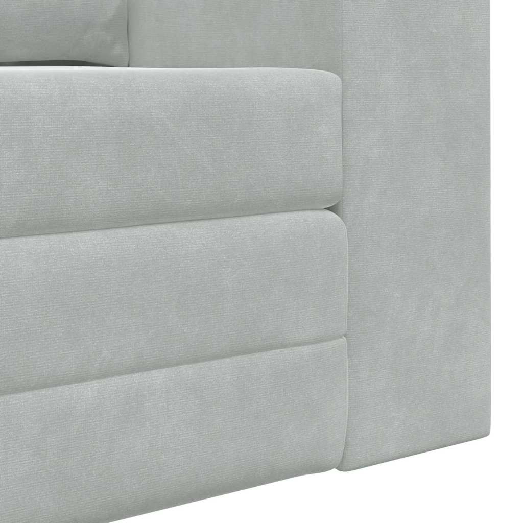 Divano letto Grigio chiaro 148 x 71 x 83 cm Velluto - homemem39