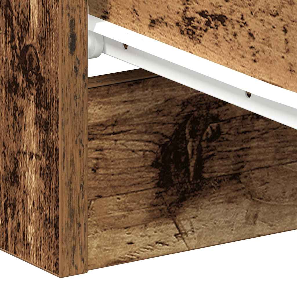 Comodini 2 pz Legno Antico 38x35x55 cm in Legno Multistrato - homemem39