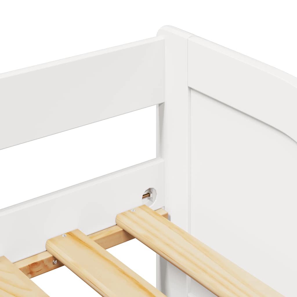 Lettino con Rotelle senza Materasso IRUN Bianco 90x200 cm | homemem39