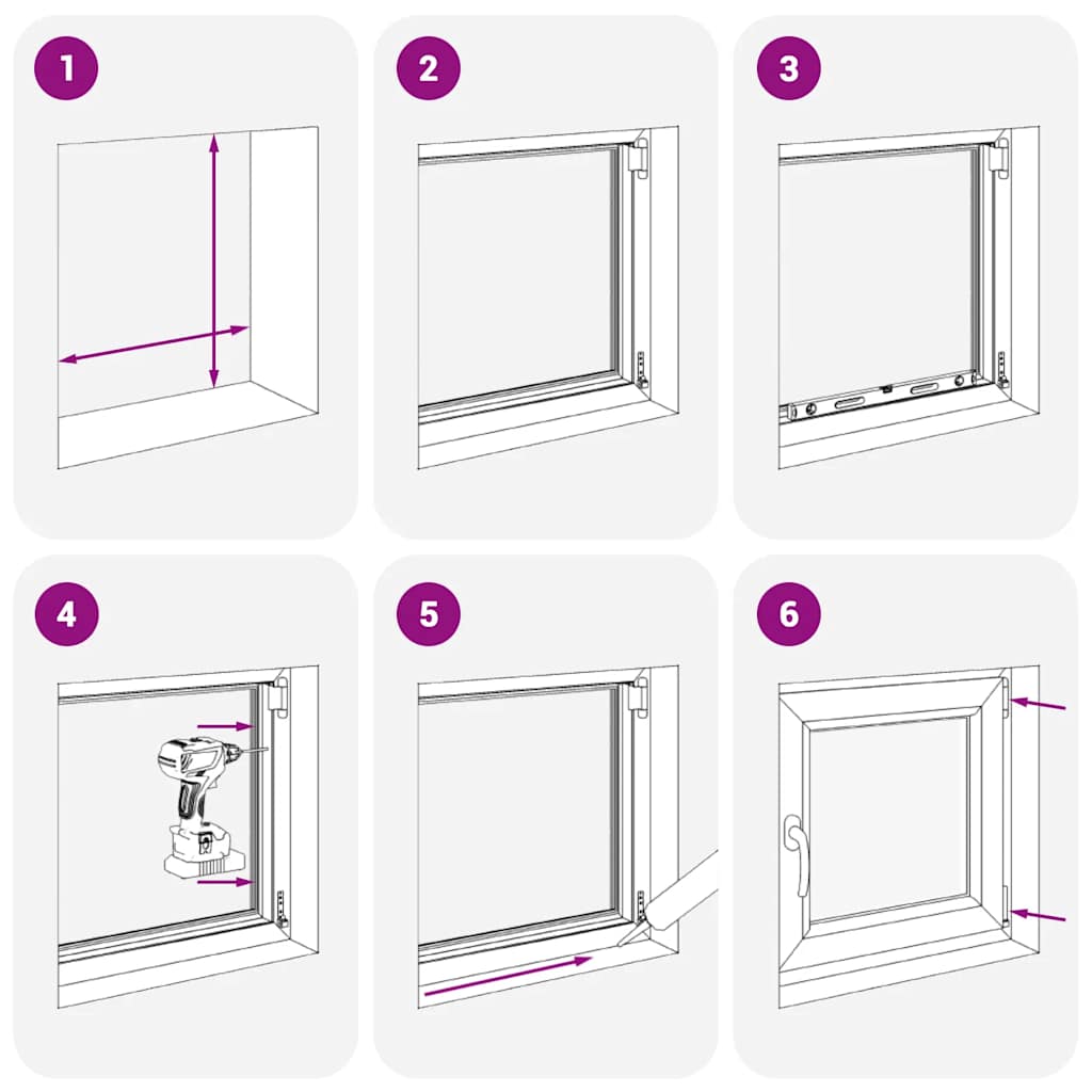 Finestra per cantina "RISOR" 50x50 cm anta-ribalta DIN destra antracite