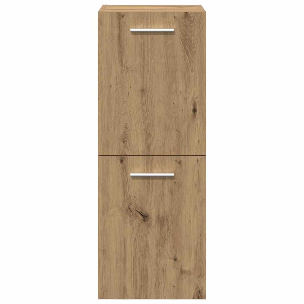 Set Mobili da Bagno 5 pz Rovere Artigianale Legno Multistrato