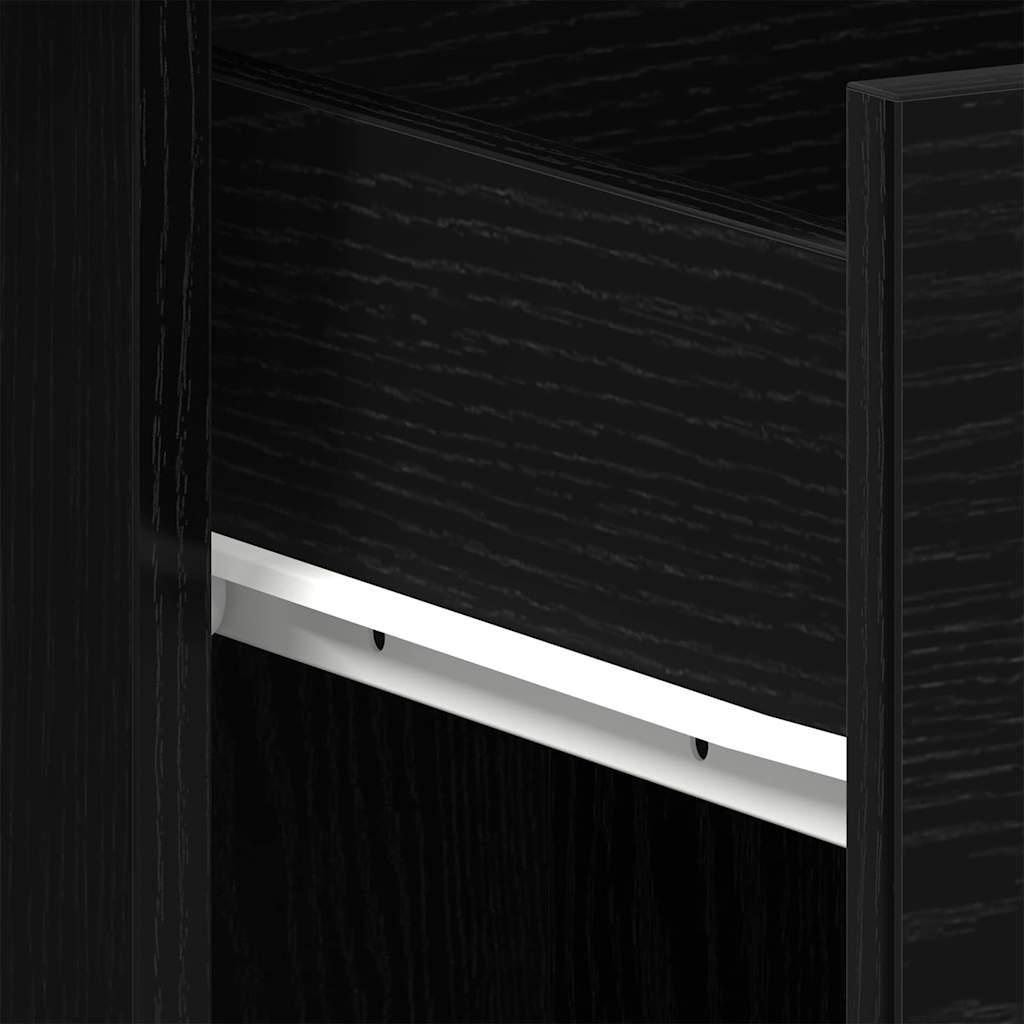 Scrivania Rovere Nero 100 x 50 x 76 cm Legno multistrato | homemem39
