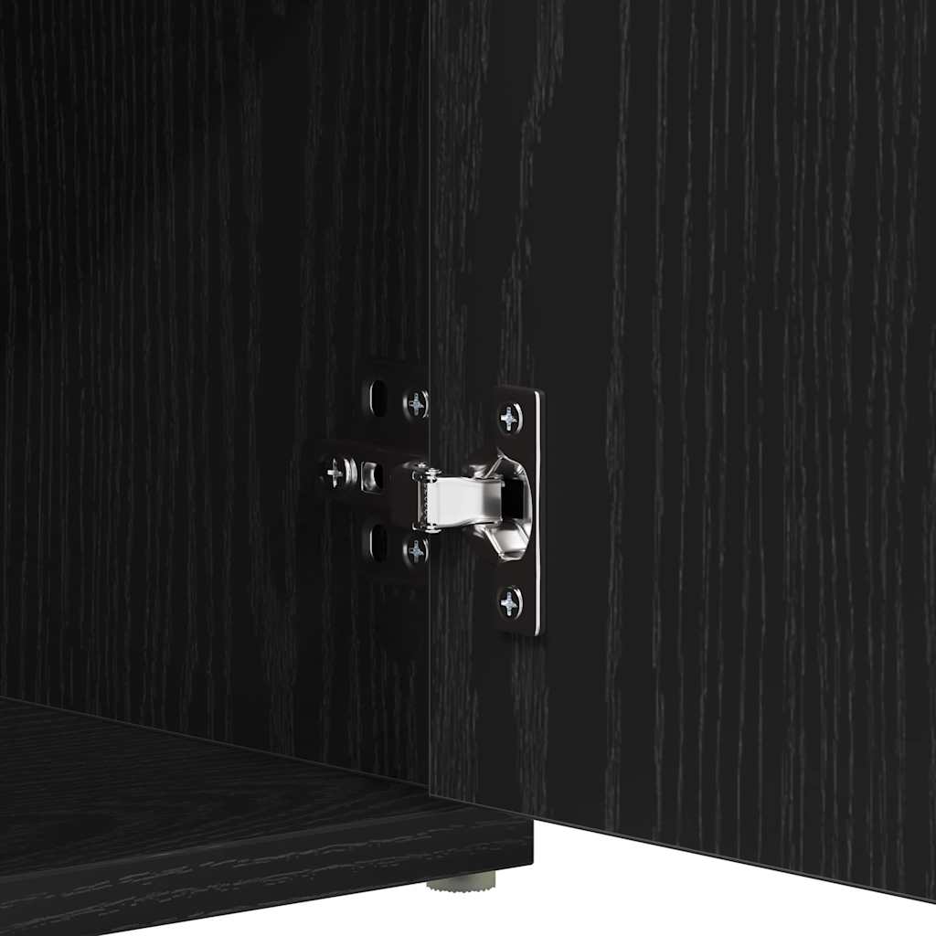 Panchina con contenitore Rovere Nero 102 x 32 x 50 cm | homemem39