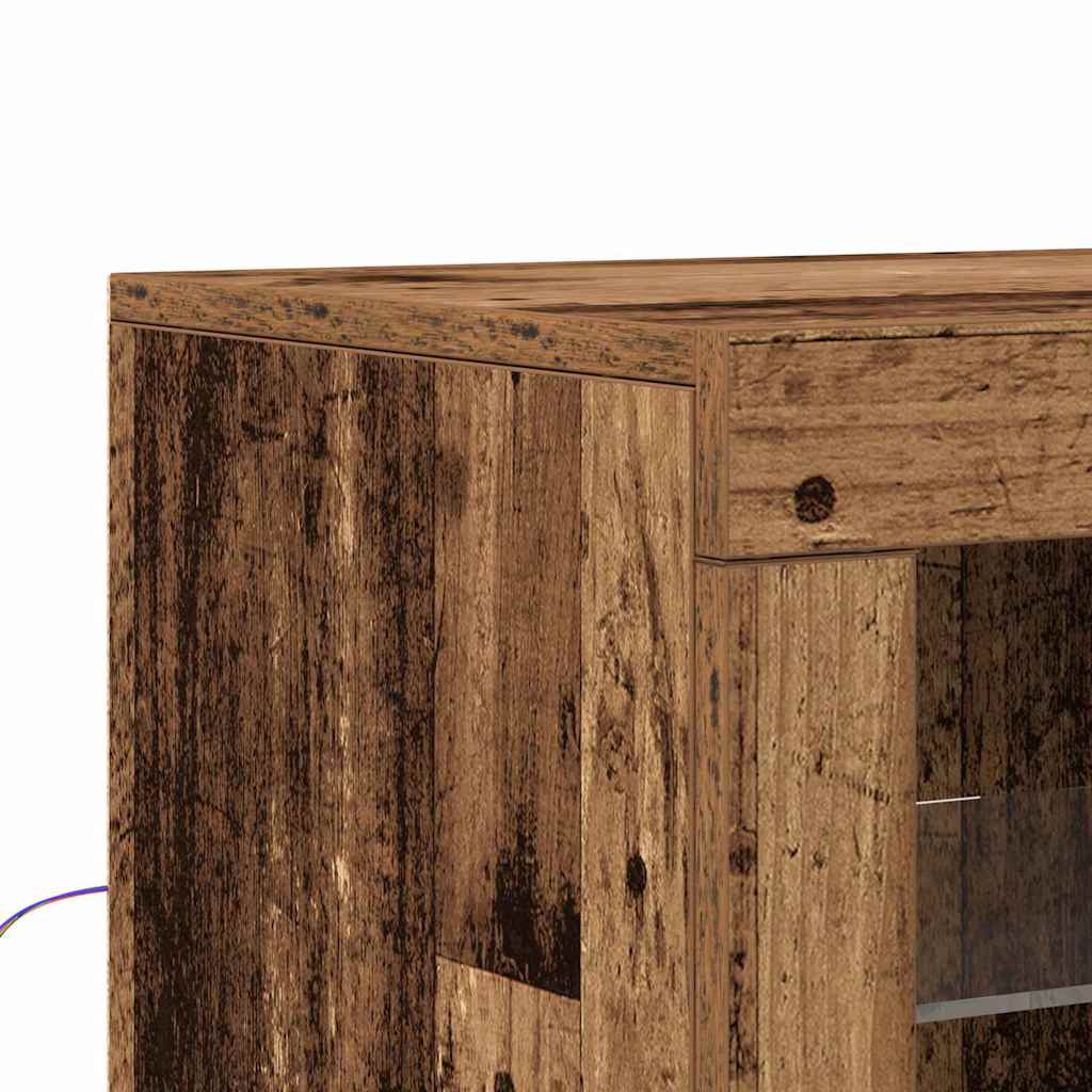 Madia LED 60,5 x 37 x 100 cm Legno ingegnerizzato Legno vecchio