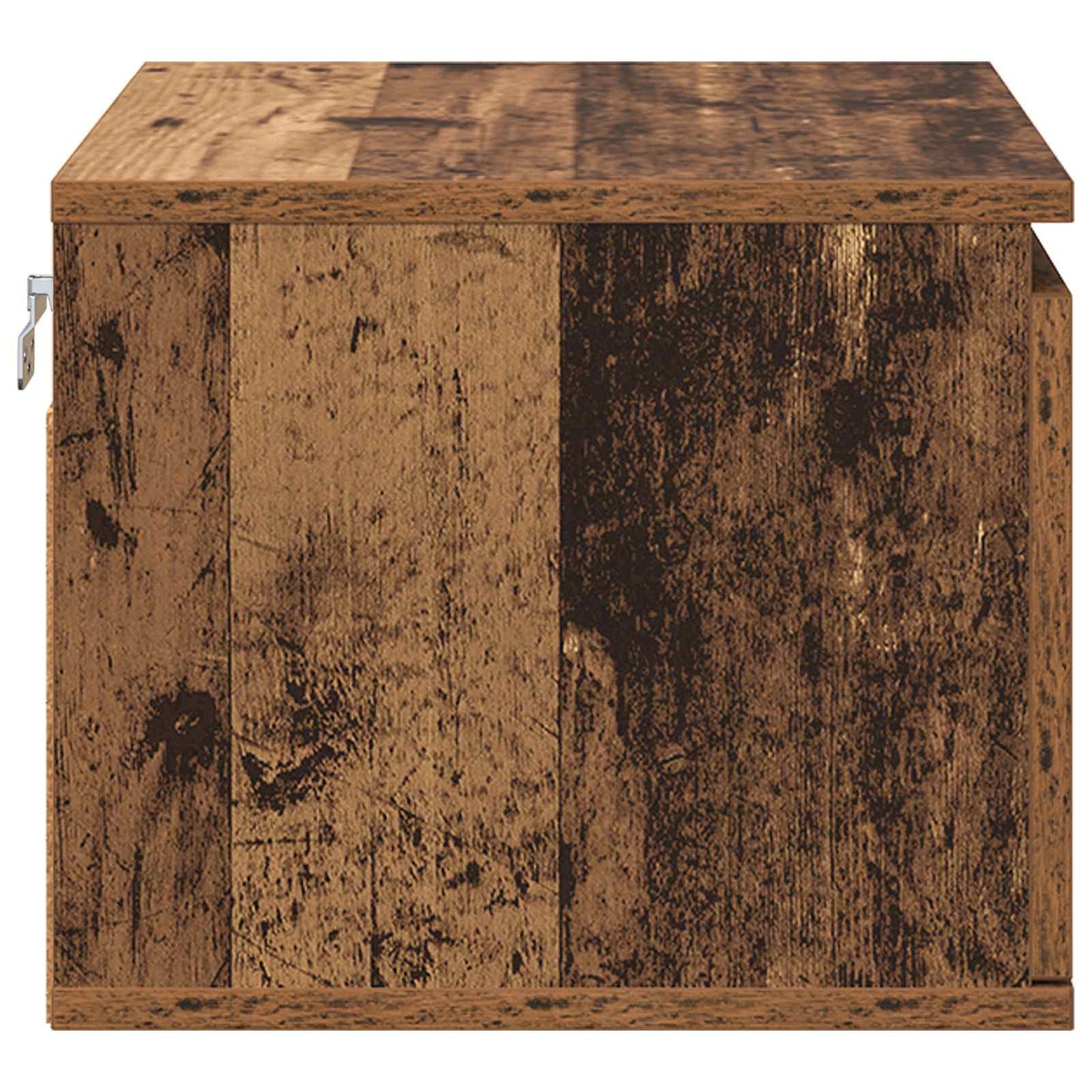 Mobiletto da comodino a parete con cassetto 2 pcs Legno vecchio | homemem39