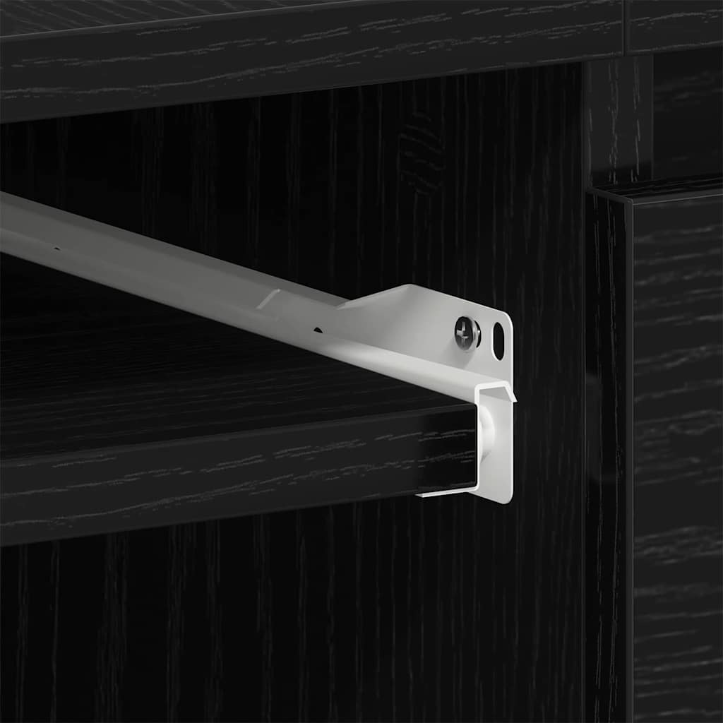 Scrivania Rovere Nero 140 x 50 x 76 cm Legno multistrato