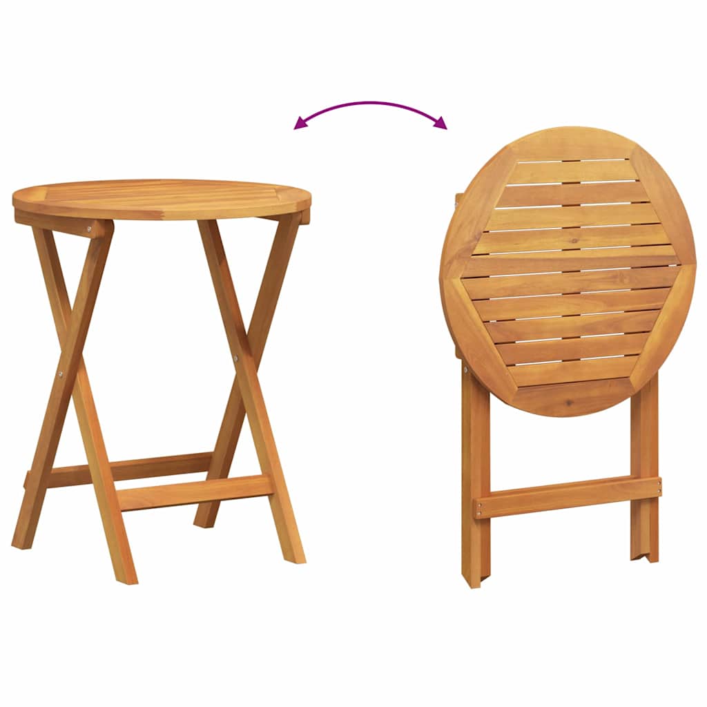 Set da Pranzo per Giardino con cuscino 3 pcs Olio Naturale | homemem39