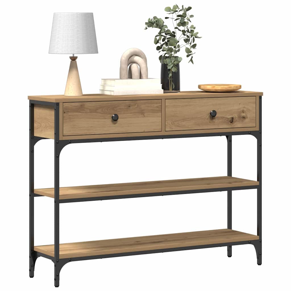 Tavolo consolle Rovere artigianale 100 x 25 x 75 cm | homemem39