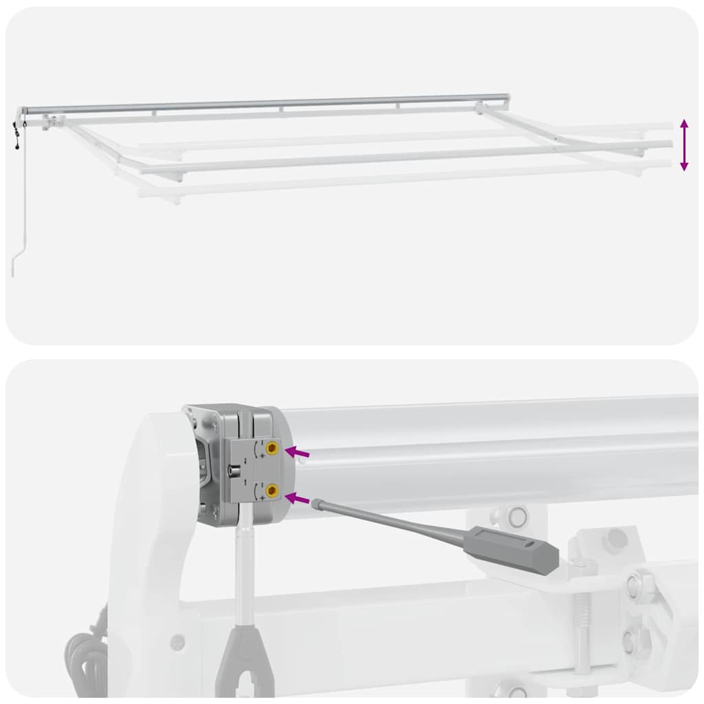 Tenda retrattile Giallo 400 x 200 cm Tessuto | homemem39