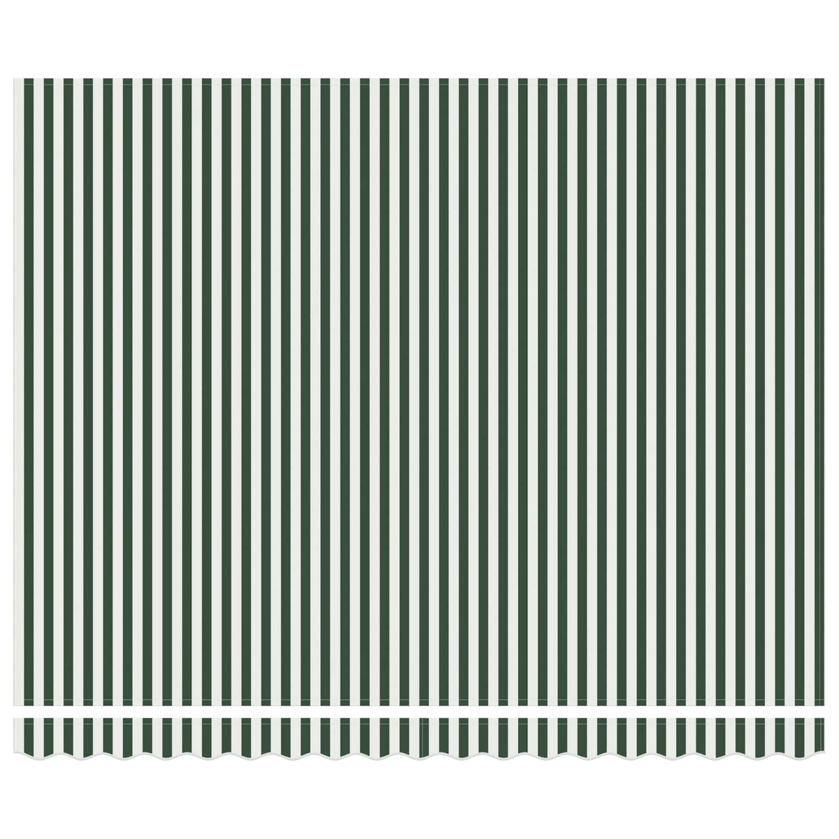 Tenda retrattile Verde e Bianco 400 × 300 cm | homemem39