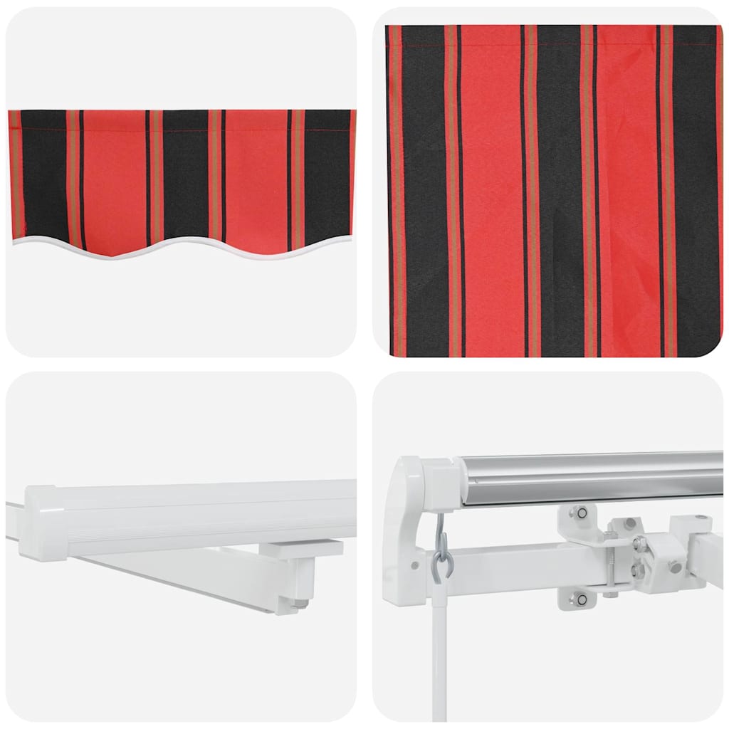 Tenda Retrattile con arancione e marrone 450 ×300 cm Tessuto - homemem39