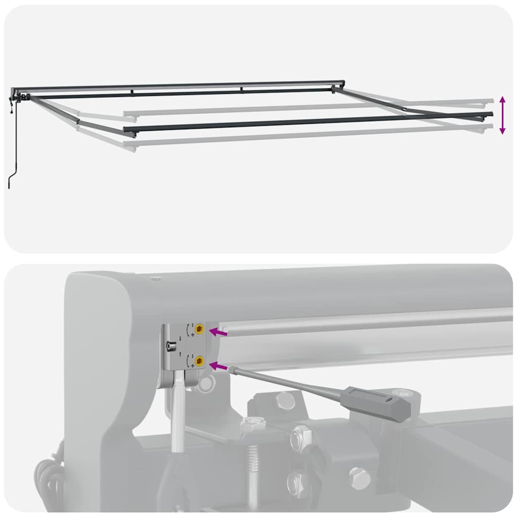 Tenda Retrattile Blu e Arancione 450 × 300 cm