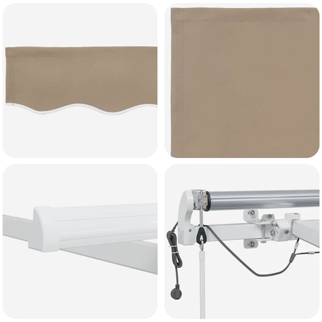 Tenda retrattile Beige 450 × 350 cm Poliestere | homemem39