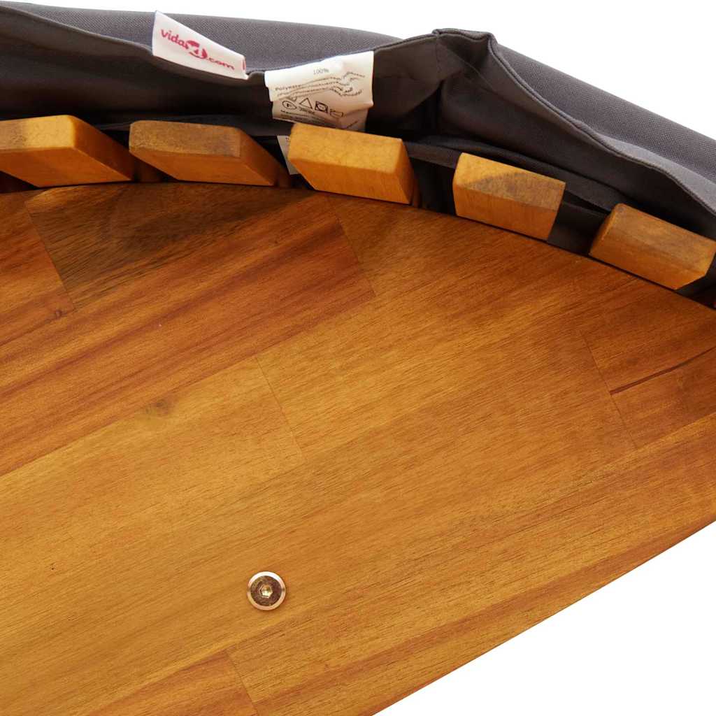 Lettino da sole 2 pcs Marrone Legno di Acacia Massello | homemem39