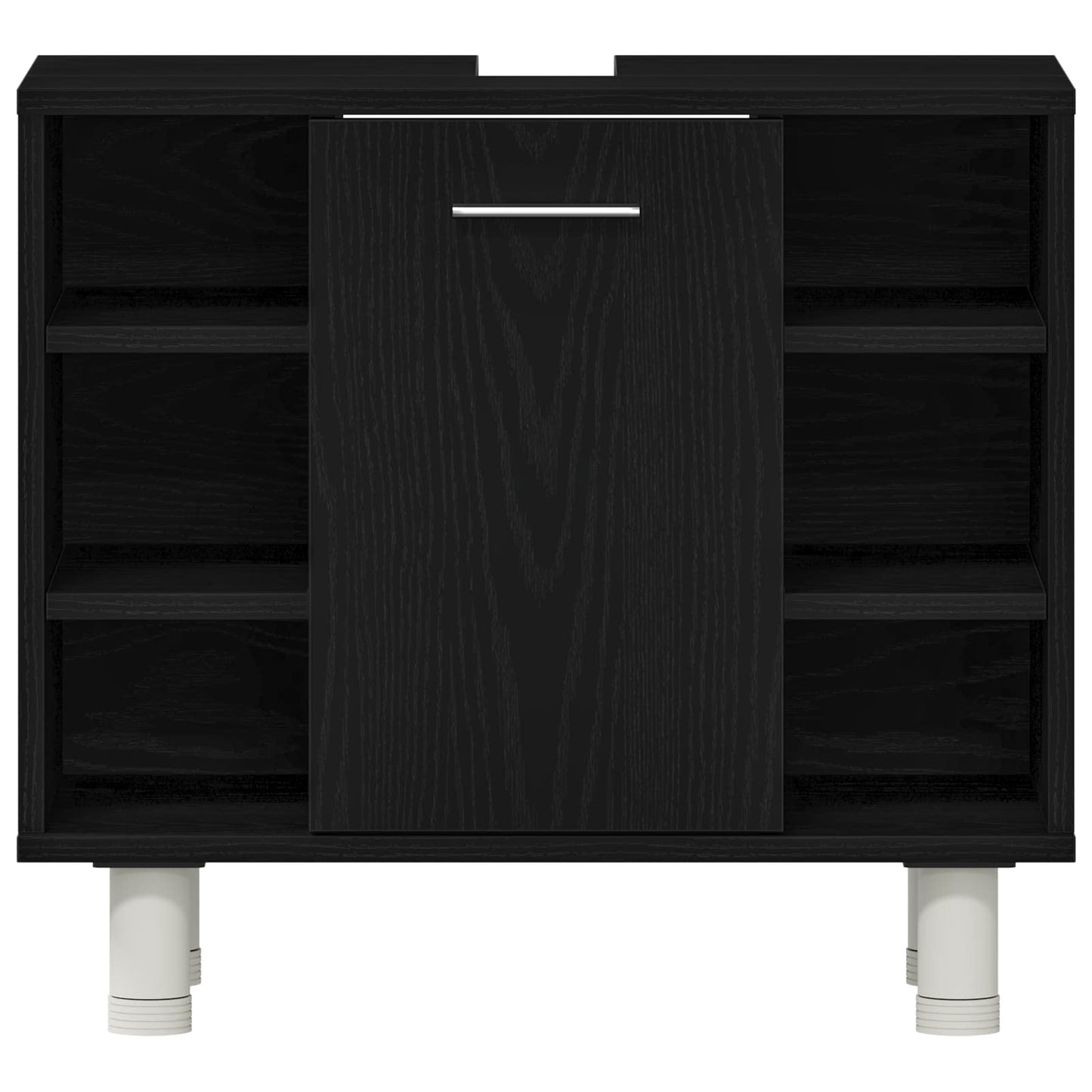 Set di mobili per il bagno 4 pcs Nero 30 x 30 x 179,5 cm | homemem39