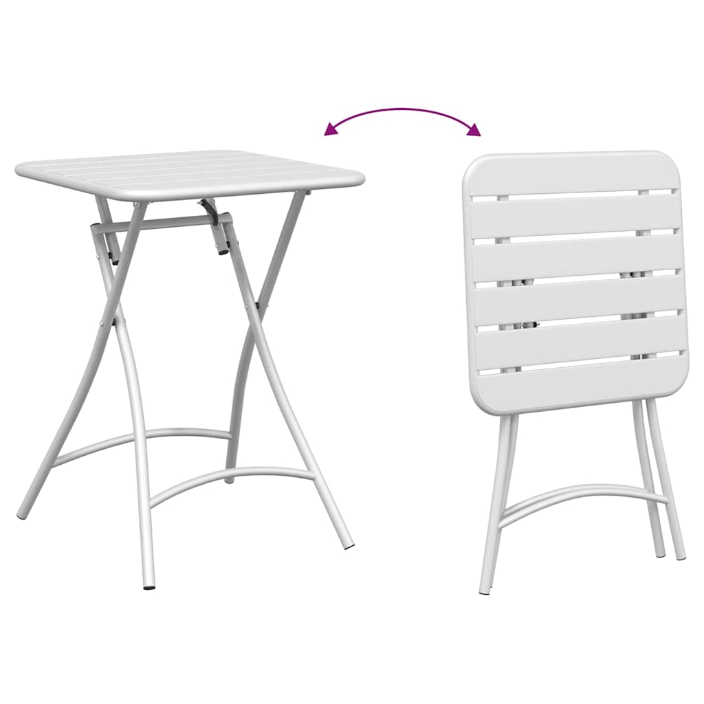 Set bistrot 3 pcs Bianco Acciaio | homemem39