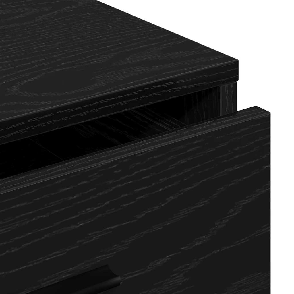 Credenza Rovere nero 40 x 41 x 75 cm Legno multistrato