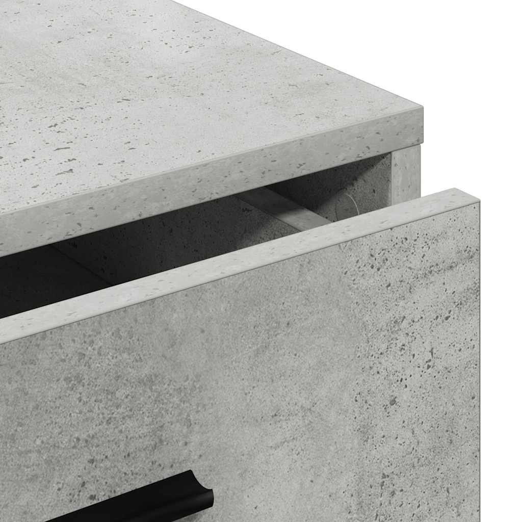 Credenza Grigio cemento 40 x 41 x 75 cm Legno multistrato