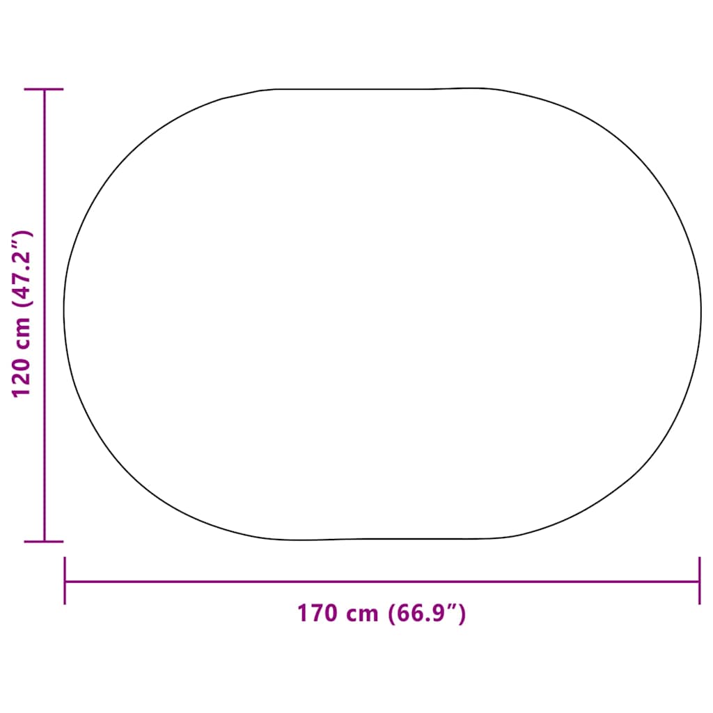 Tappeto ZIZUR Crema 170 x 120 cm Polipropilene