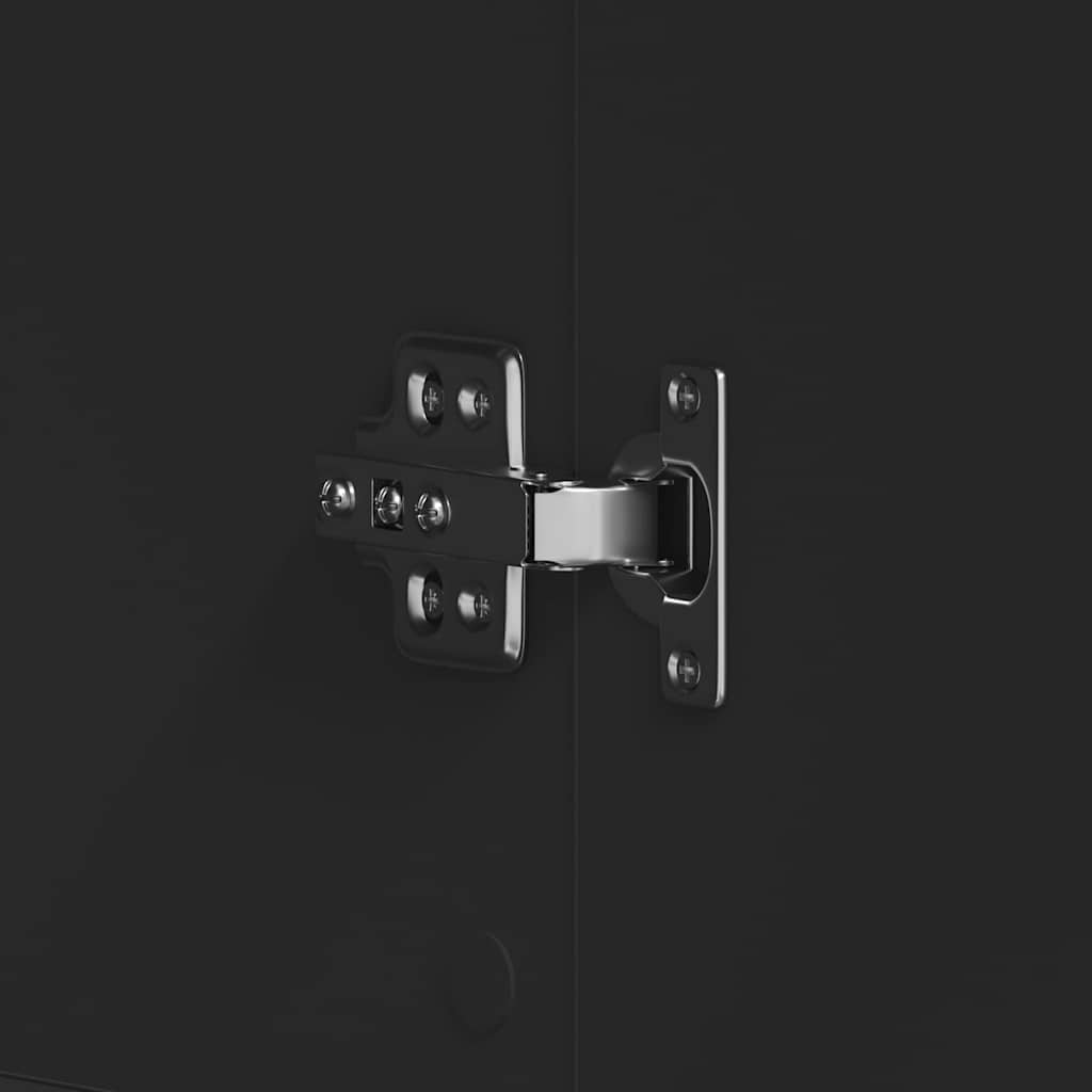 Mobile per scarpe Nero 80 x 39 x 178 cm Legno multistrato