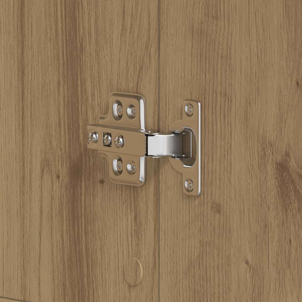 Mobile per scarpe con porta Rovere artigianale 80 x 39 x 178 cm