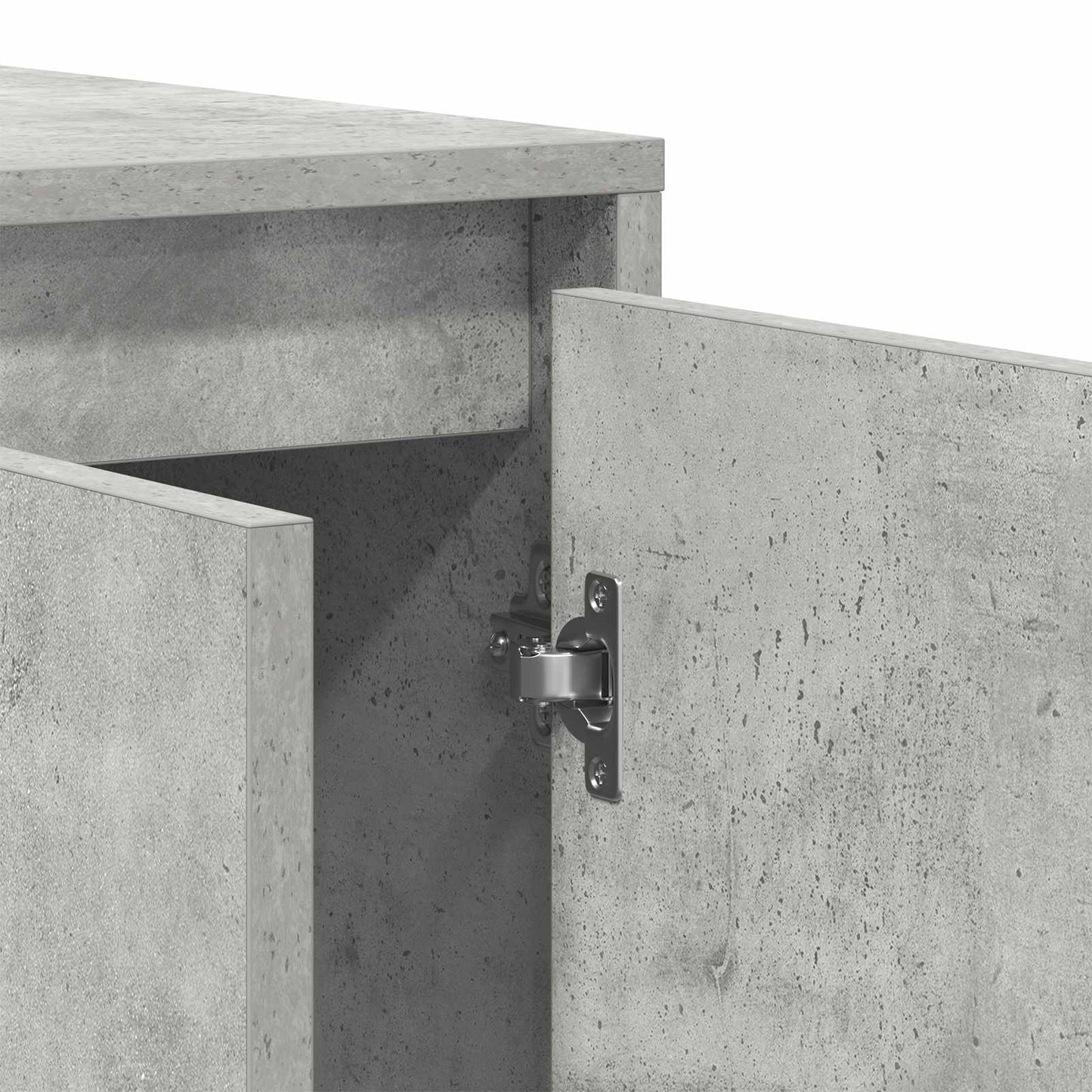 Credenza Grigio cemento 135 x 41 x 75 cm Legno multistrato