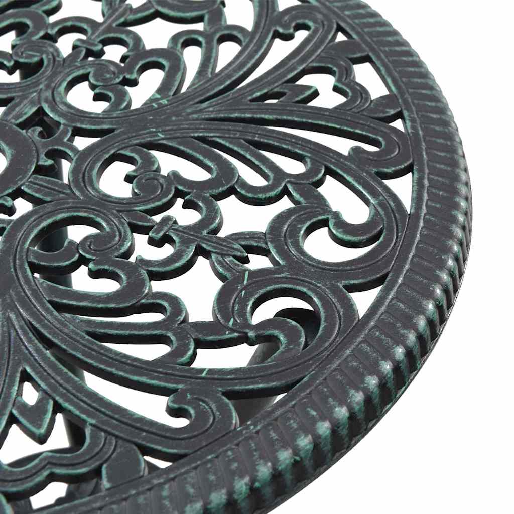 Set Bistro da Giardino 3 pcs Verde Alluminio