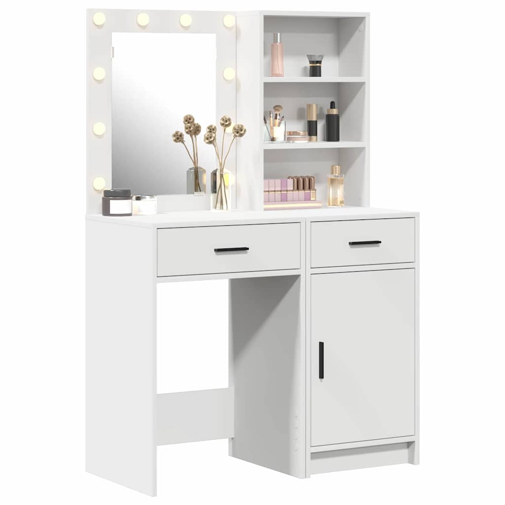 Set da tavolo da trucco con LED 2 pz