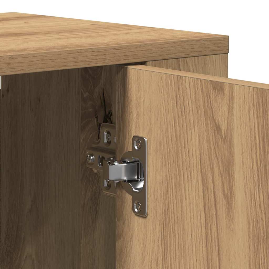 Credenza Rovere artigianale 80 x 33 x 150 cm Legno multistrato