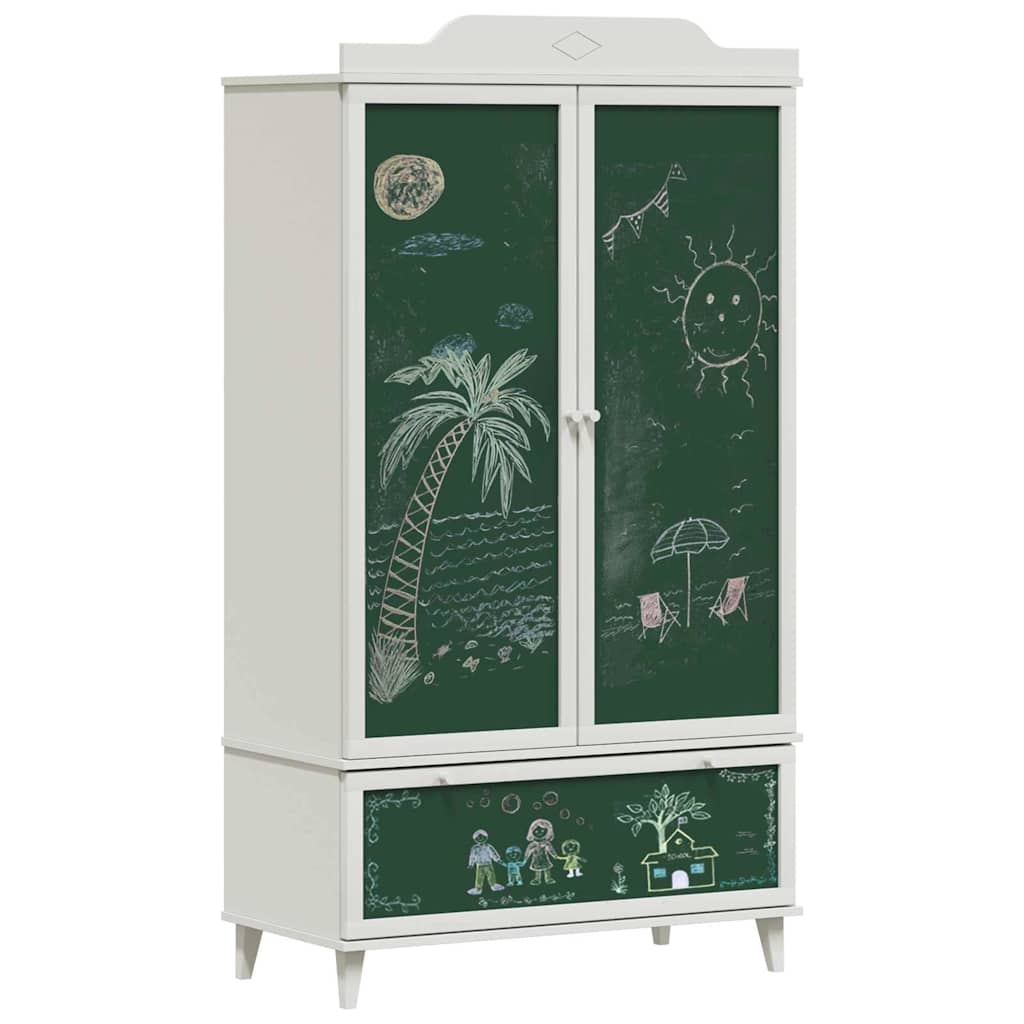 Armadio con Lavagna ROROS Bianco 90 x 45 x 165 cm | homemem39