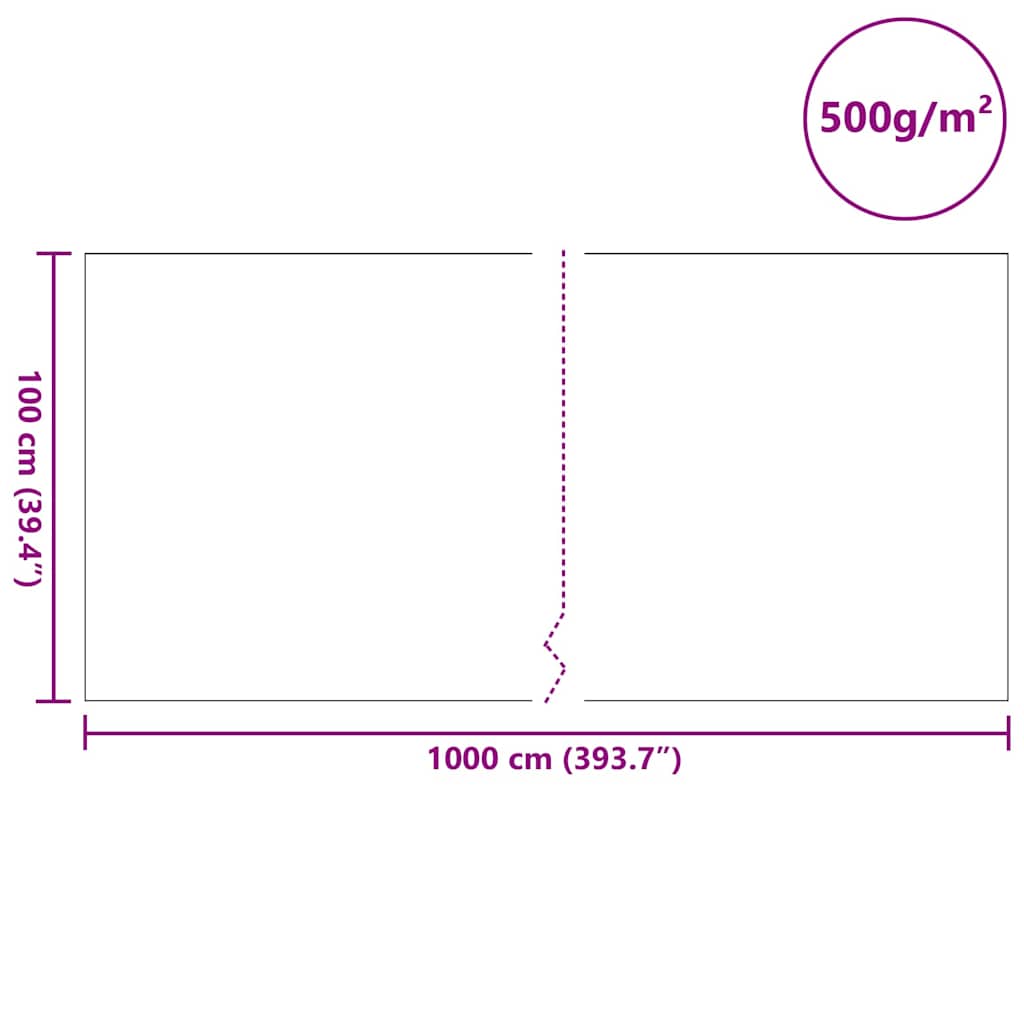 Tessuto per Laghetti Grigio 1 x 10 m Poliestere e Cotone | homemem39