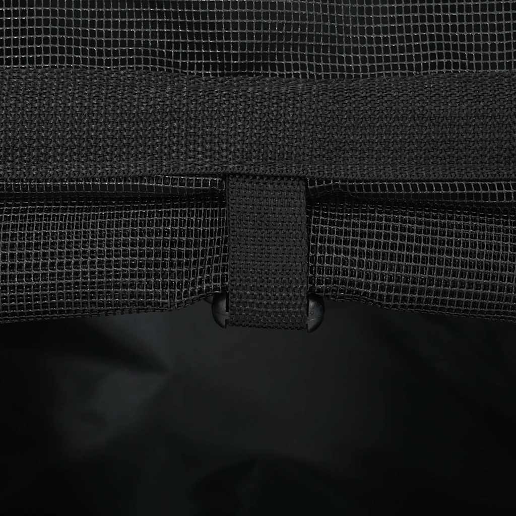 Carrello per Animali 3 in 1 Design Nero 48x32x57 cm Tessuto Oxford - homemem39