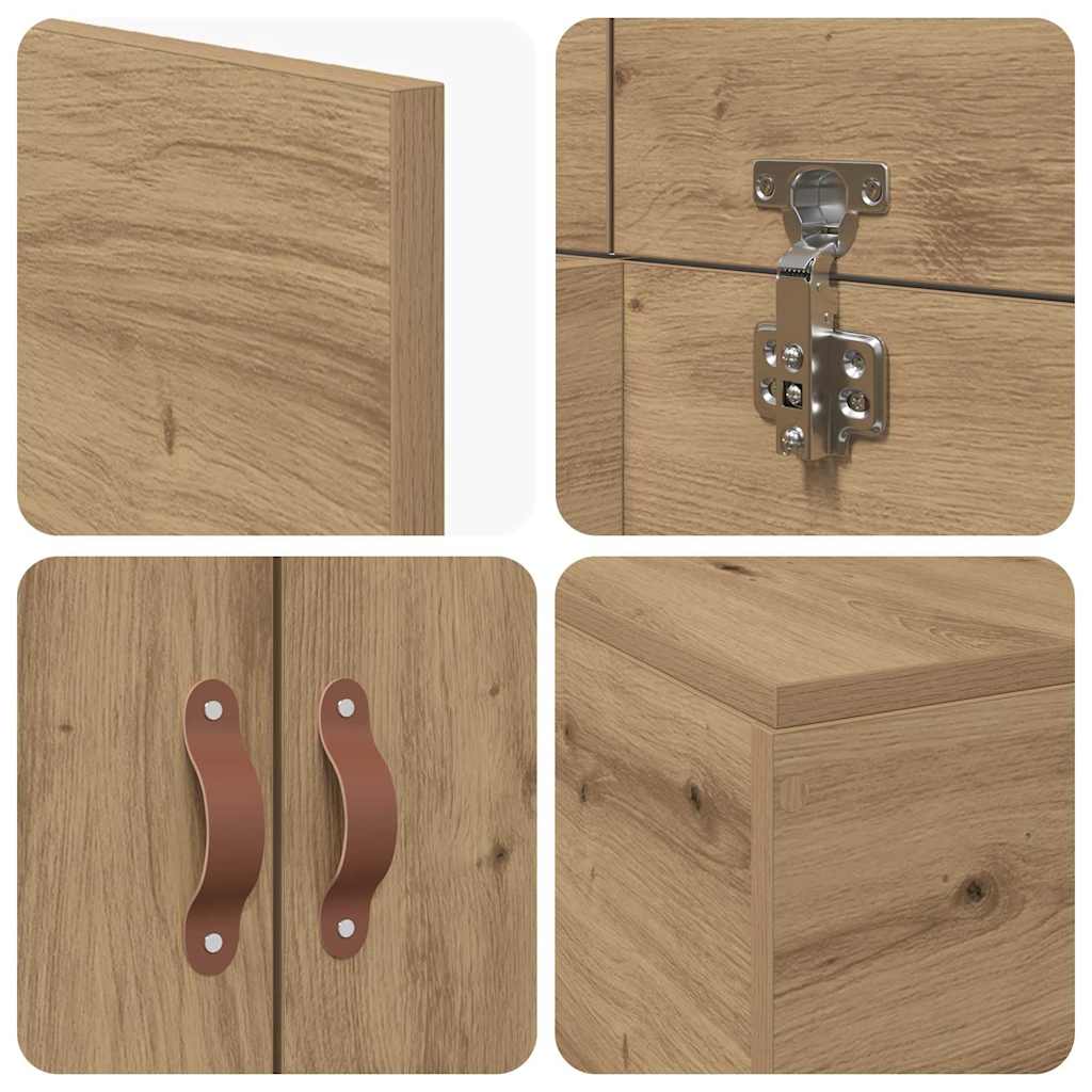 Struttura letto con contenitore Rovere artigianale 80 x 200 cm