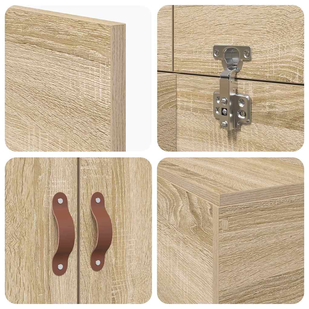 Struttura letto con contenitore Rovere Sonoma 90 x 190 cm | homemem39