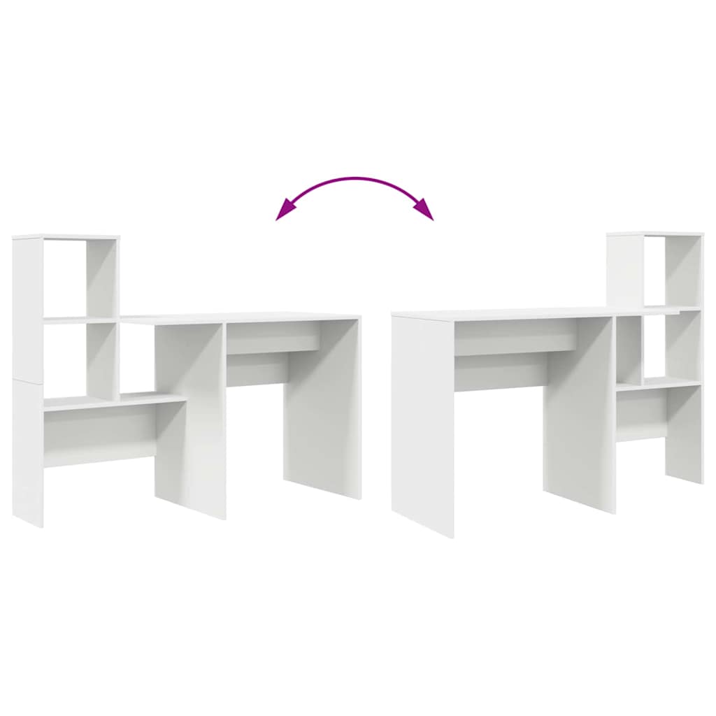 Scrivania Bianco Legno ingegnerizzato 131,5 x 50 x 106,5 cm