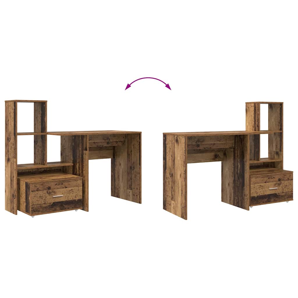 Scrivania Legno vecchio 131,5 x 50 x 106,5 cm Legno multistrato