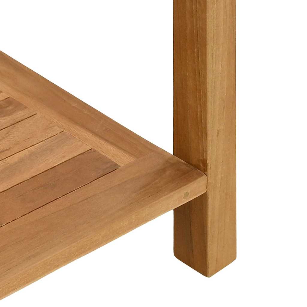Tavolo consolle Marrone 80 x 35 x 75 cm Legno di teak solido | homemem39