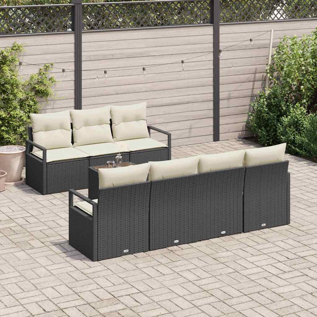 Set di divani 8 pz 7 posto polyrattan