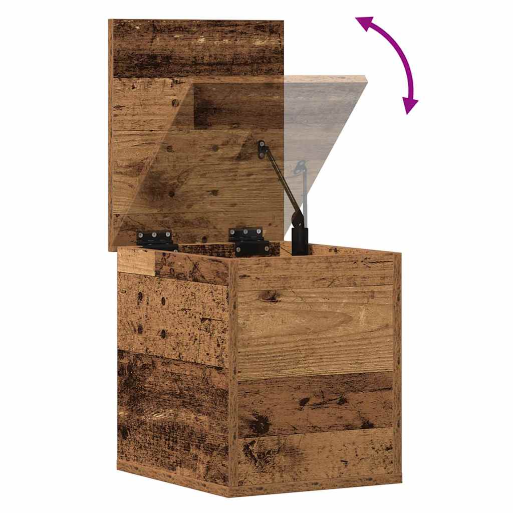 Scatola di Stoccaggio Legno vecchio 30 x 35 x 35 cm | homemem39