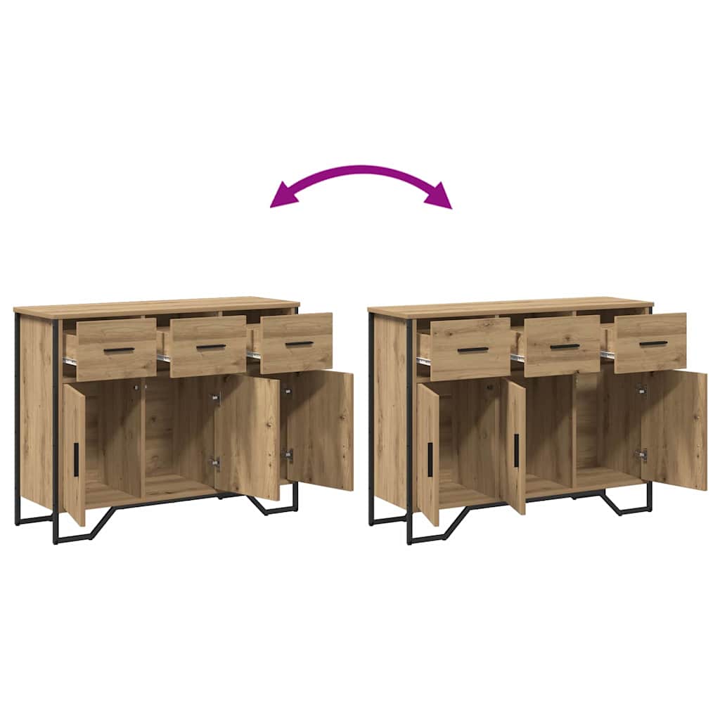 Credenza con cassetto Rovere artigianale 97 x 32,5 x 74,5 cm
