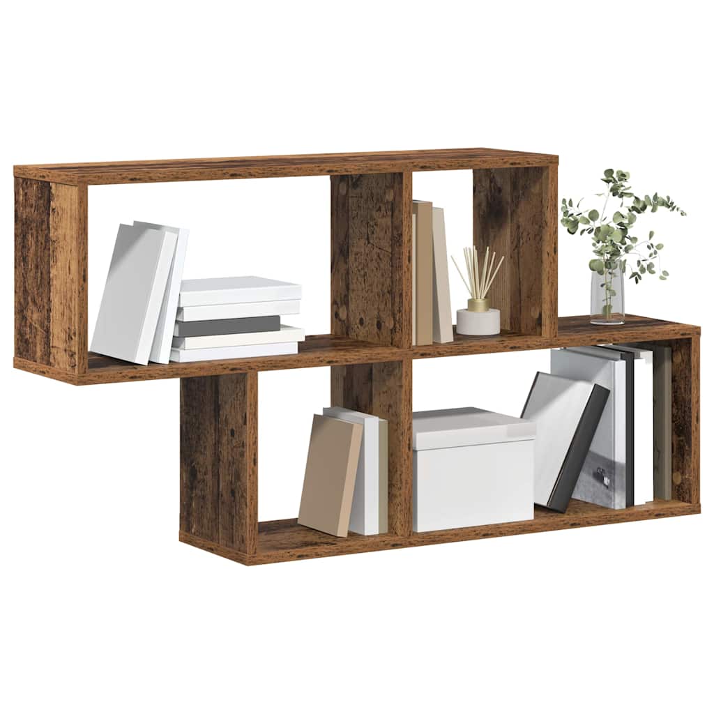 Scaffale da parete con lo scaffale Marrone Legno multistrato | homemem39