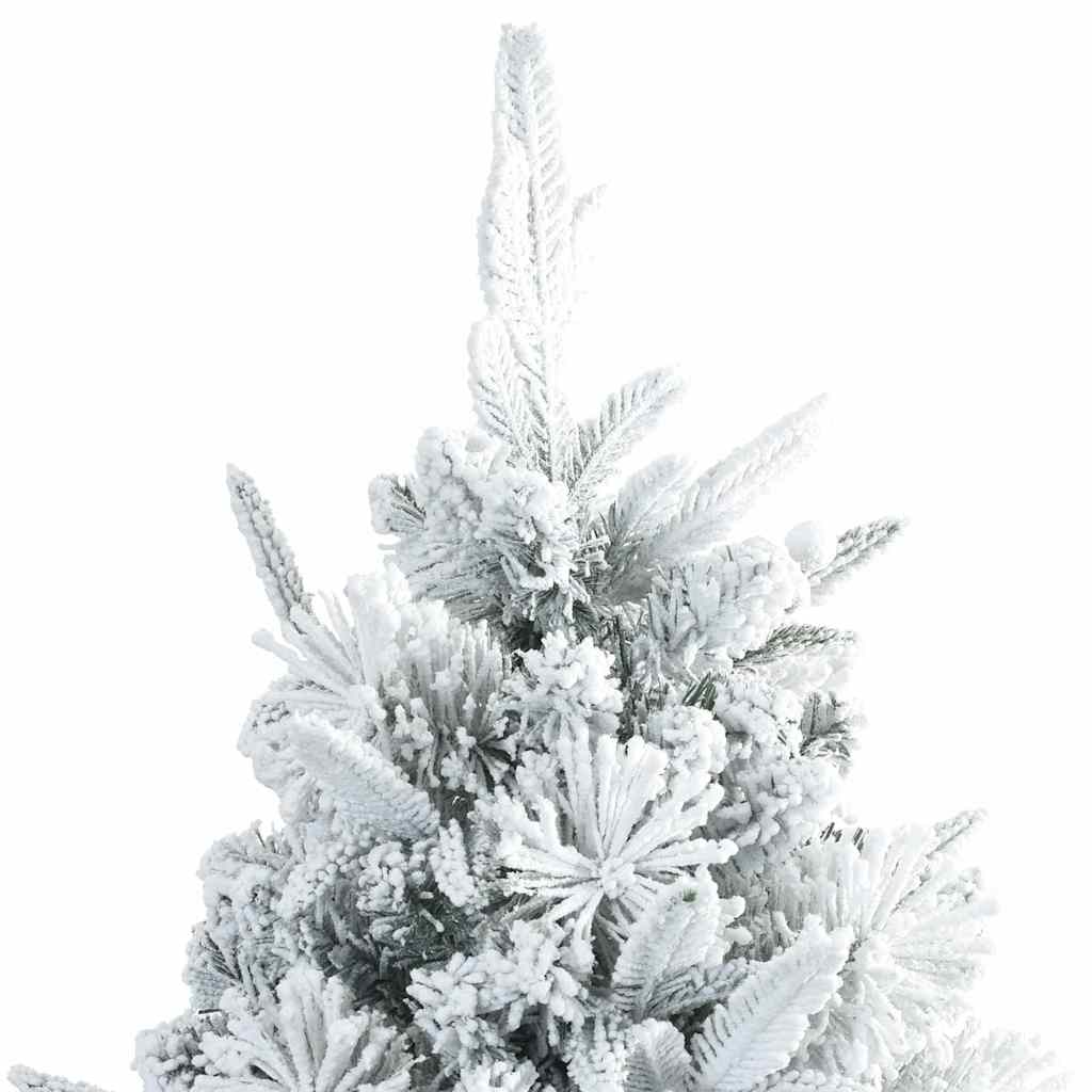 Albero di Natale Artificiale con Rami Pieghevoli Bianco 210 cm