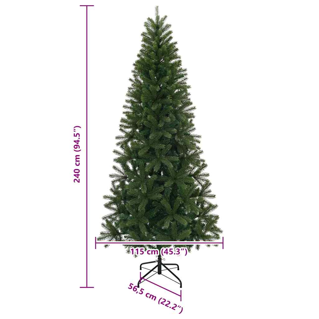 Albero di Natale artificiale Verde 240 cm PVC, PE e acciaio | homemem39